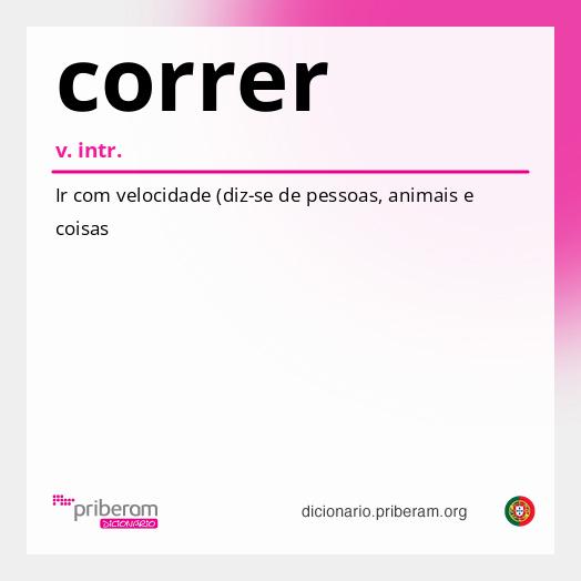 Significado de correr